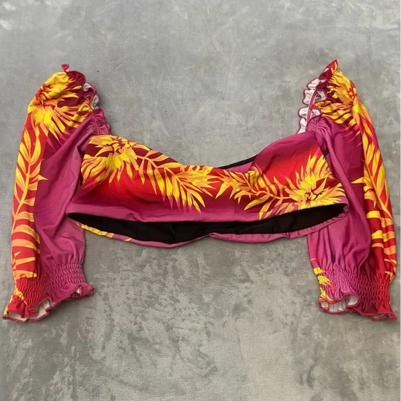 New! BFyne Zena floral bikini swim top 10600 - Picture 7 of 8